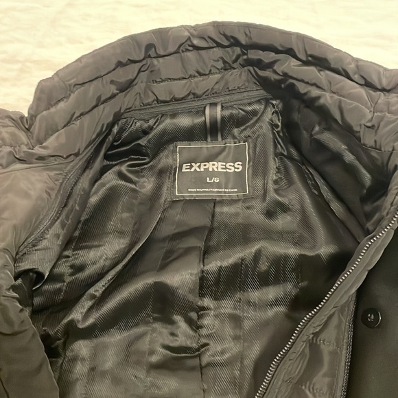 Black Pea Coat from Express - Picture 3 of 3